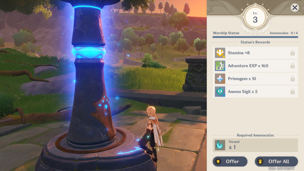 Genshin Impact Goddess Statue