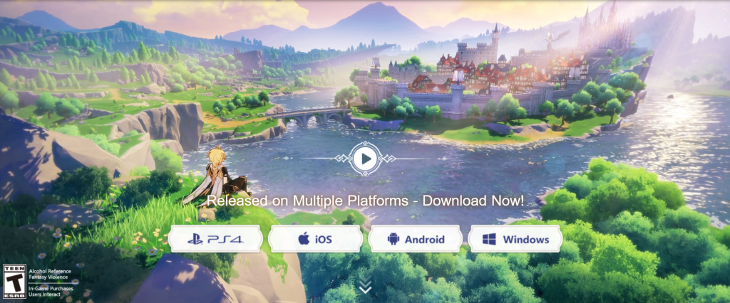 Genshin Impact Website